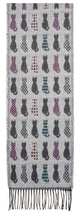 Scarf with Cat Motif