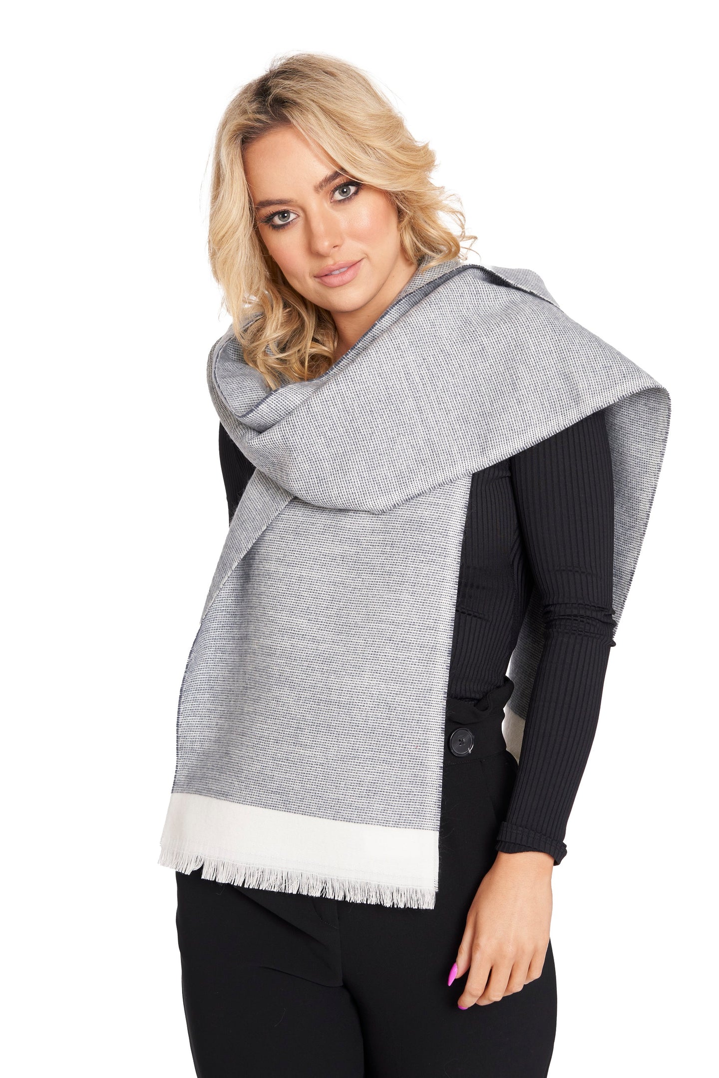 Scarf with Pepper/Salt Design