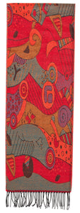 Scarf with "Picasso Type" Motif
