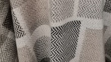 Shawl with Large Box Check Design