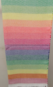 Fringed Shawl in Summer Tones
