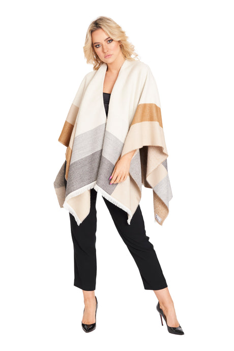 Shawl with Colour Block Design