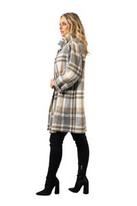 Shortie Coat in Donegal Tweed