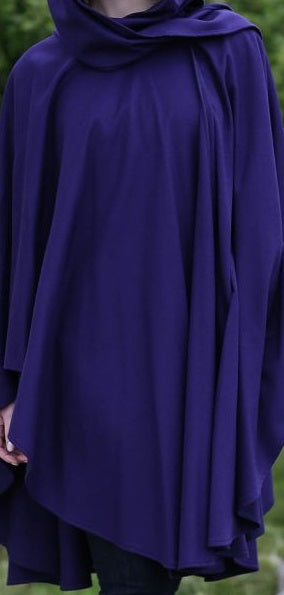Knee Length Cape in Cashmere/Wool with Convertible Hood – Jimmy 