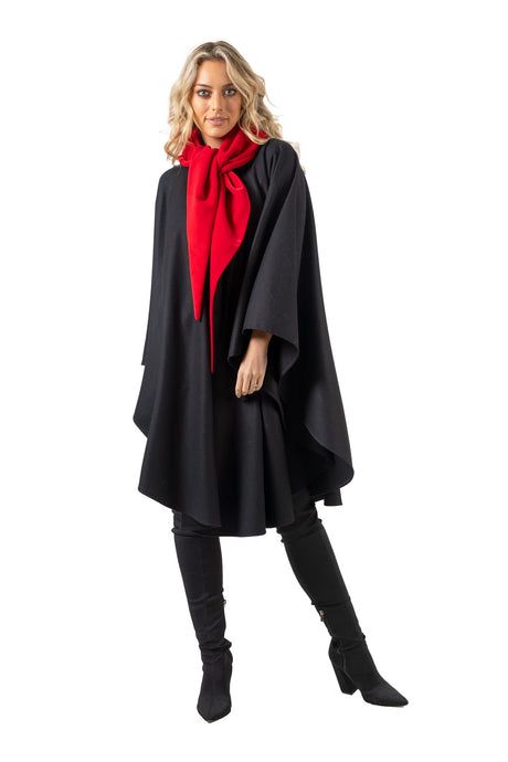 Cape with Velvet Trimmed Convertible Hood