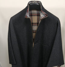 Zippered Cape in Double-Face Cloth