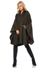 Zippered Cape in Double-Face Cloth