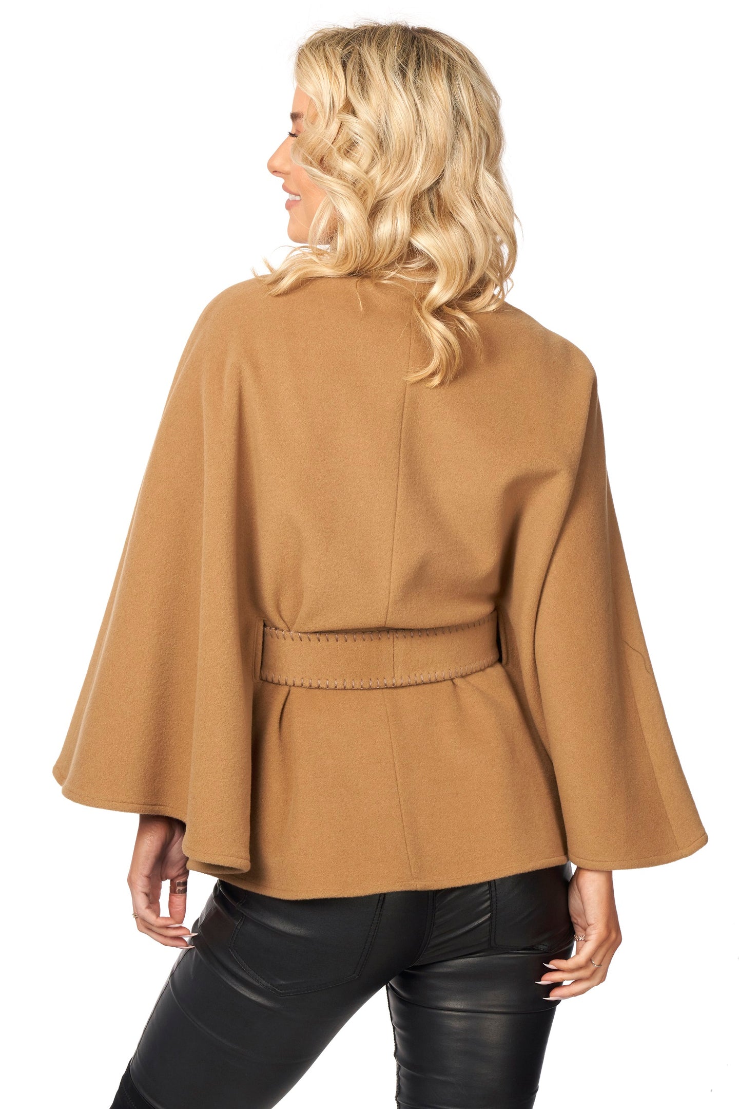 Short Cape with Belt
