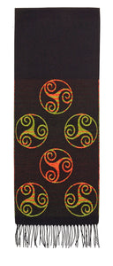 Scarf with Celtic Triskele Motif