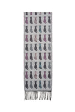 Scarf with Cat Motif