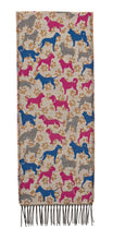 Scarf with Dog Motif