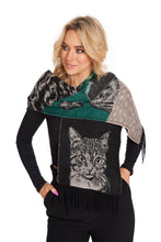 Scarf with Cat & Dog Motif