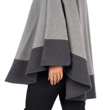 Cape in Two Tone with Surpiqure Stitching
