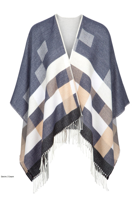 Shawl in Chequerboard Design