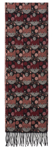Scarf with Comical Cats Motif