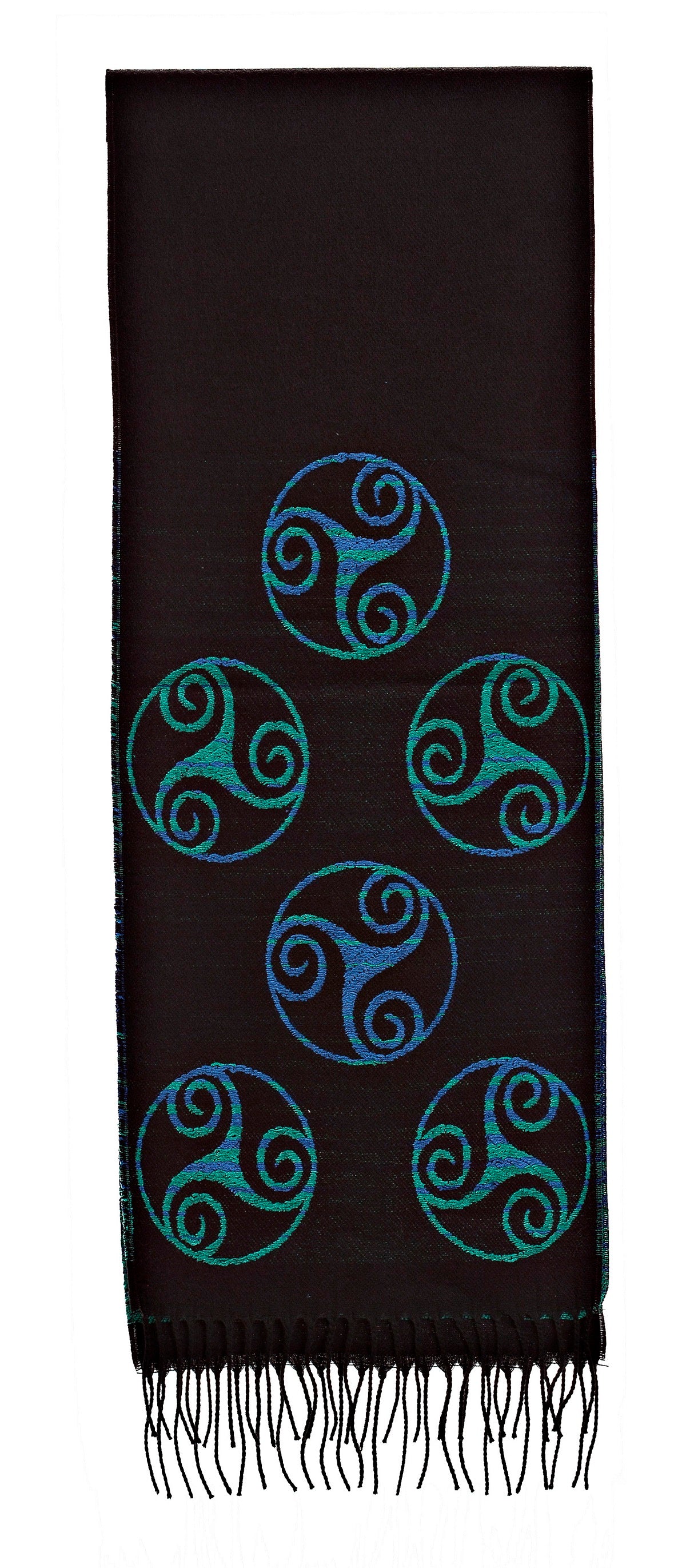 Scarf with Celtic Triskele Motif