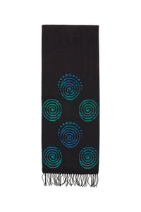 Scarf with Celtic Spiral Motif