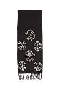 Scarf with Celtic Spiral Motif