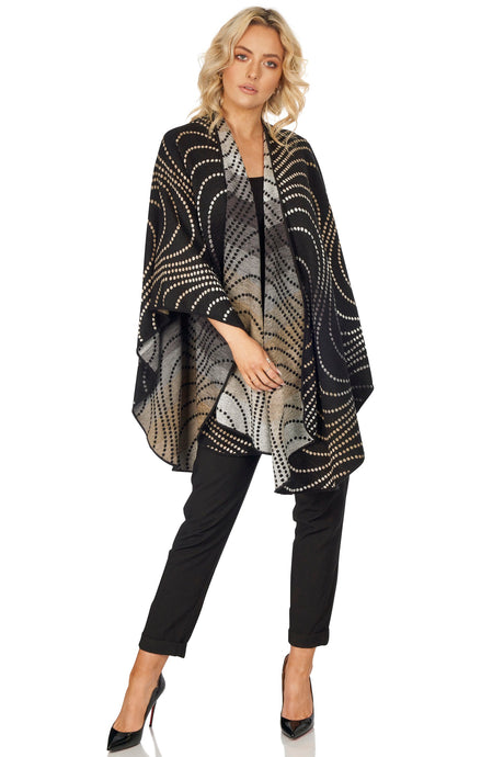 Shawl with Dot Motif