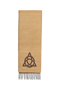 Scarf with Celtic Trinity Knot Motif