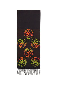 Scarf with Celtic Triskele Motif