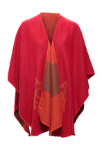 Shawl in Red with Celtic Motif